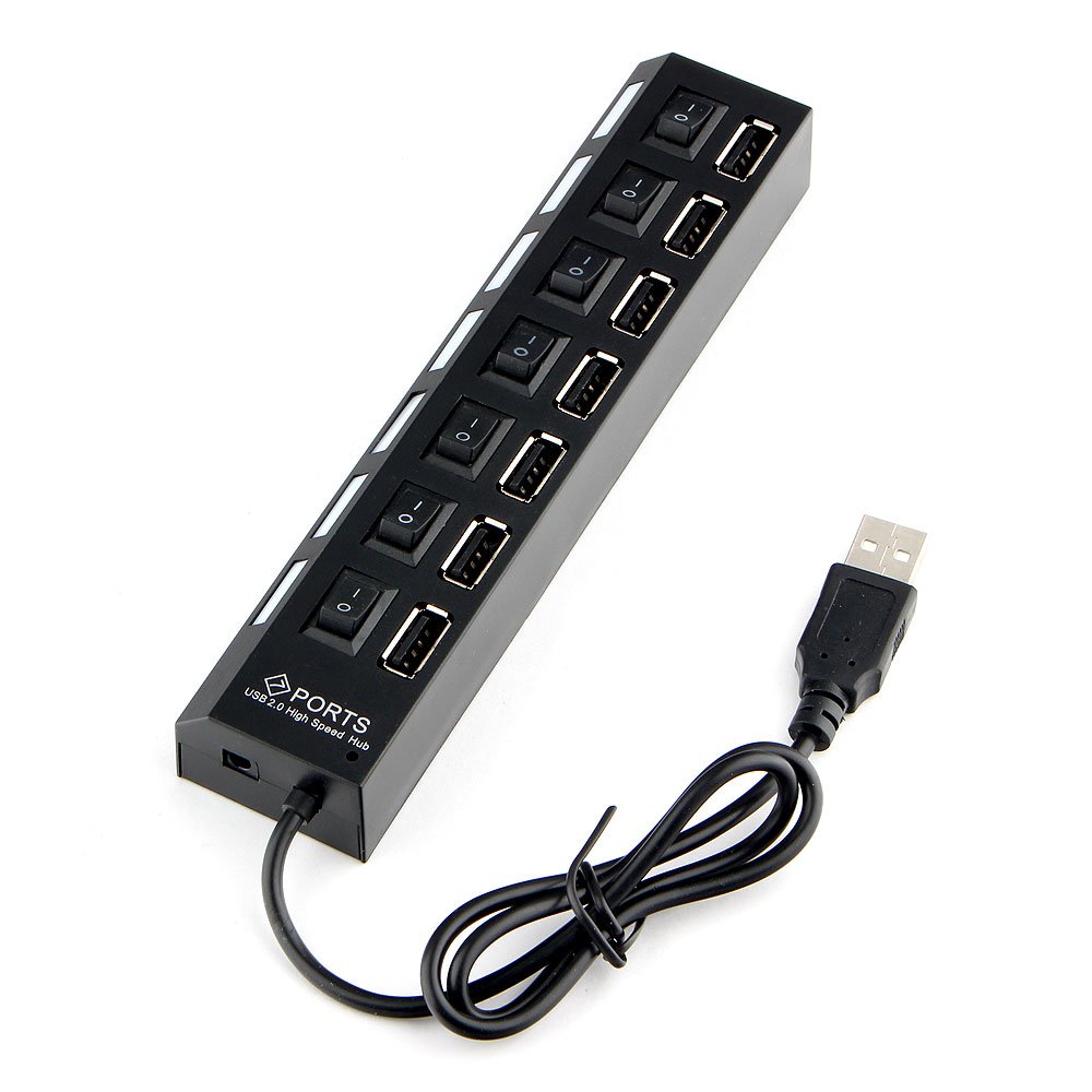 Концентратор Gembird UHB-U2P7-01, 7xUSB 2.0