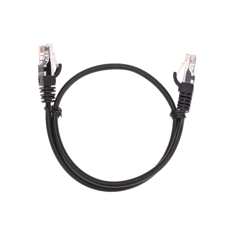 Патч-корд REXANT UTP, кат.5e, 0.3 м, RJ45-RJ45, черный (02-0102-03)