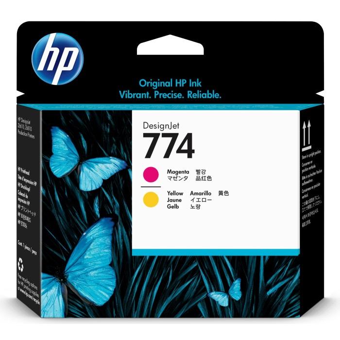 Печатающая головка HP 774, желтый/пурпурный, для DesignJet Z6810 (P2V99A), не вскрывался, срок годности закончился в 2022г