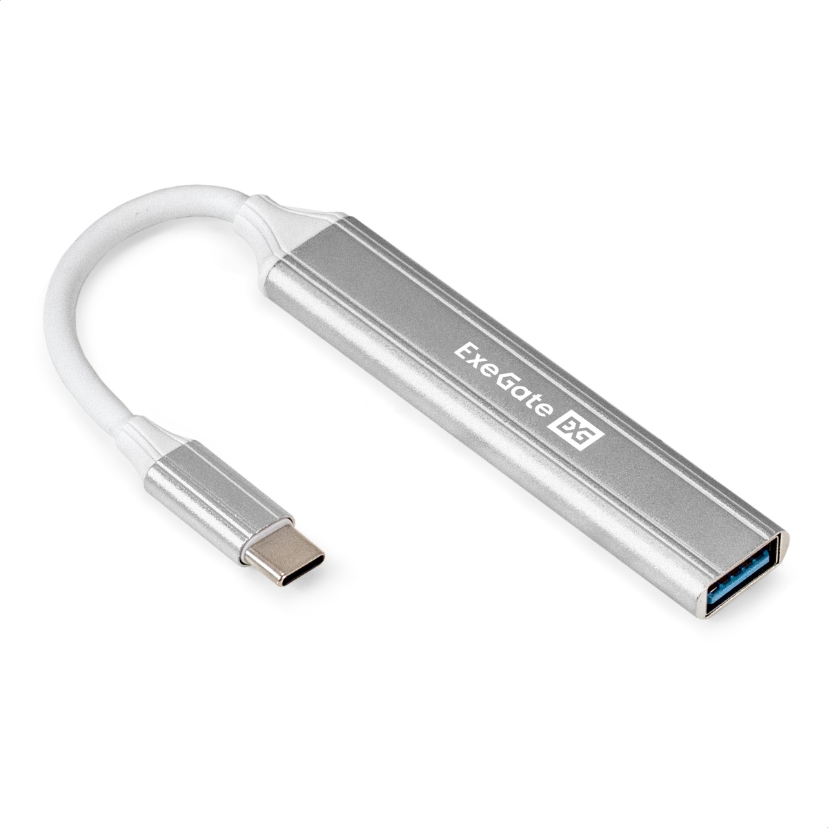Концентратор Exegate DUB-3213C, 3xUSB 2.0, 1xUSB 3.0