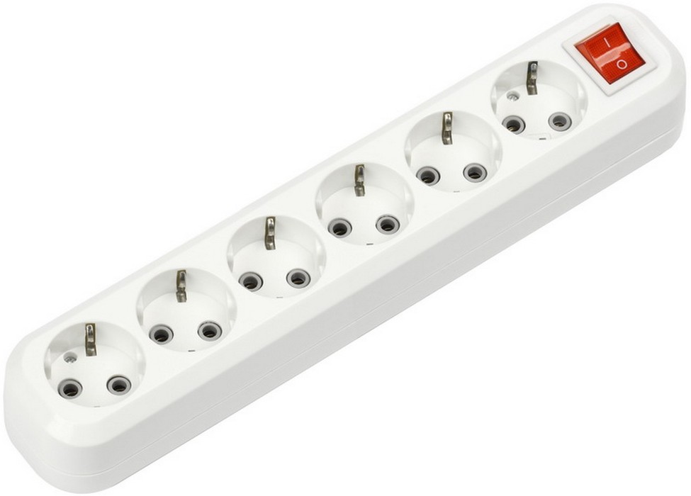 Колодка удлинителя Smartbuy SBE-16-6-00-ZS 6-розеток