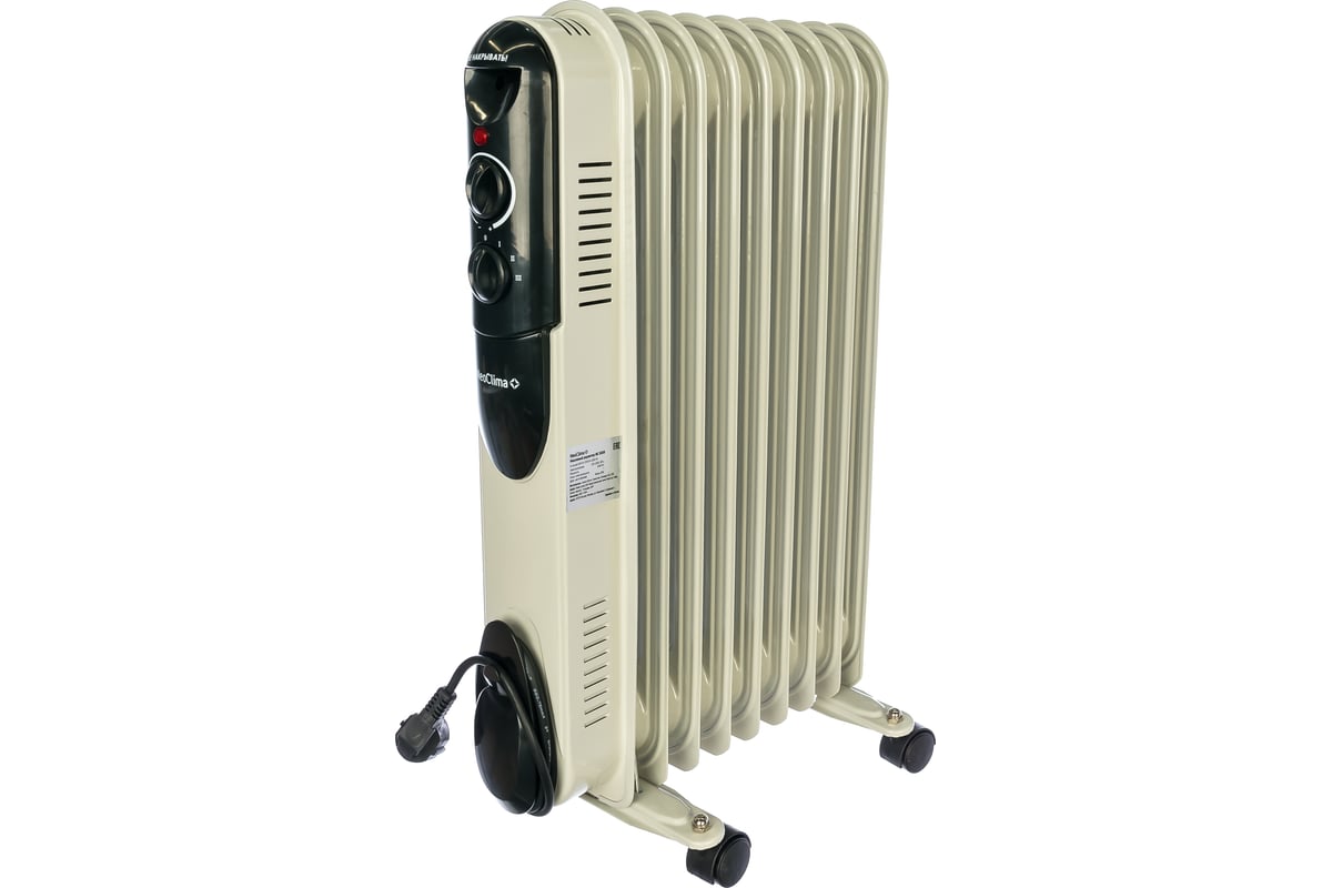 Обогреватель масляный 2 кВт, до 20 м², Neoclima NC 9309