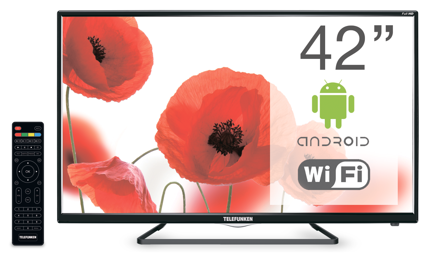 Как разобрать телевизор телефункен Телевизор 42" Telefunken TF-LED42S39T2S, FullHD, 1920x1080, 543001 купить в Ново