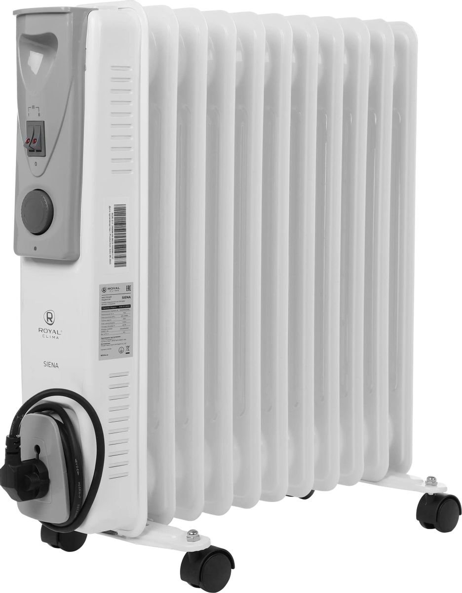 Обогреватель масляный 2.5 кВт, до 25 м², Royal Clima ROR-S11-2500M Siena