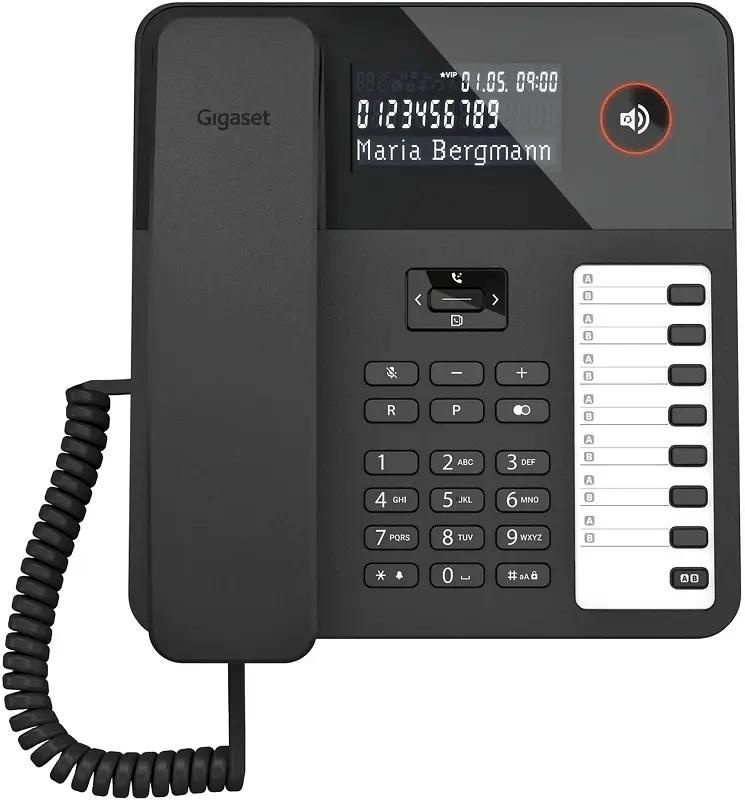 Проводной телефон Gigaset DESK 600, черный