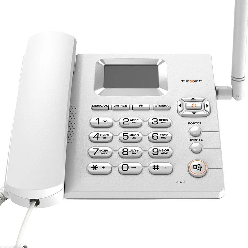 Проводной телефон teXet FX-100, белый