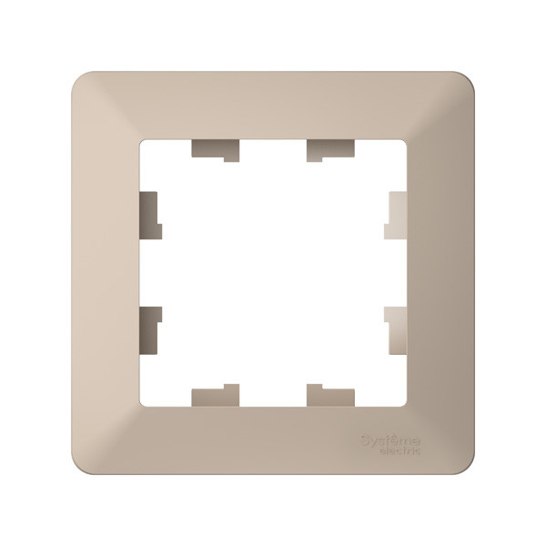 Рамка Systeme Electric AtlasDesign Air, 1-пост, песочный