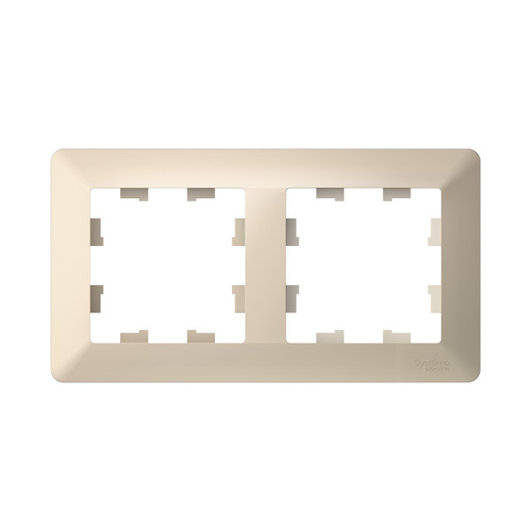 Рамка Systeme Electric AtlasDesign Air, 2-поста, бежевый