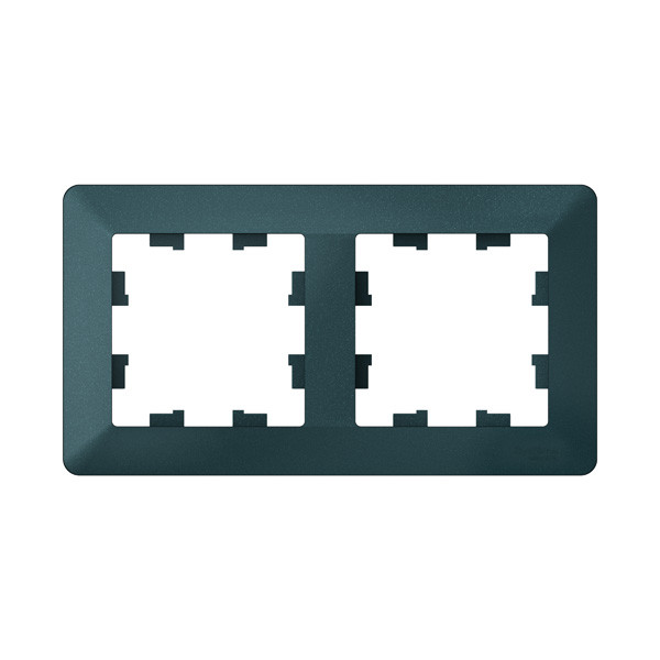 Рамка Systeme Electric AtlasDesign Air, 2-поста, изумруд