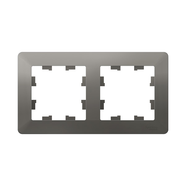 Рамка Systeme Electric AtlasDesign Air, 2-поста, сталь