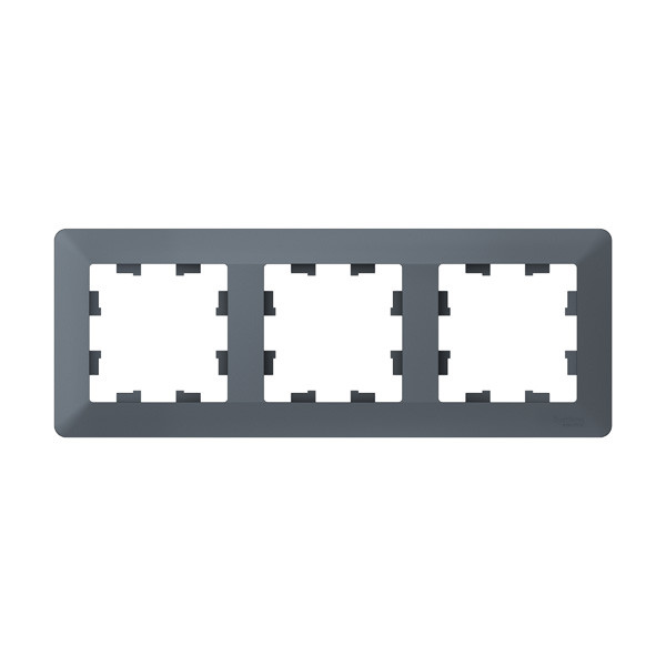 Рамка Systeme Electric AtlasDesign Air, 3-поста, грифель