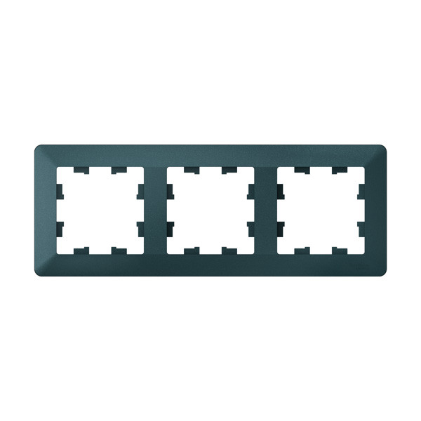 Рамка Systeme Electric AtlasDesign Air, 3-поста, изумруд