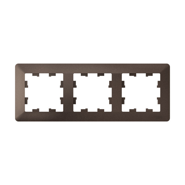 Рамка Systeme Electric AtlasDesign Air, 3-поста, МОККО