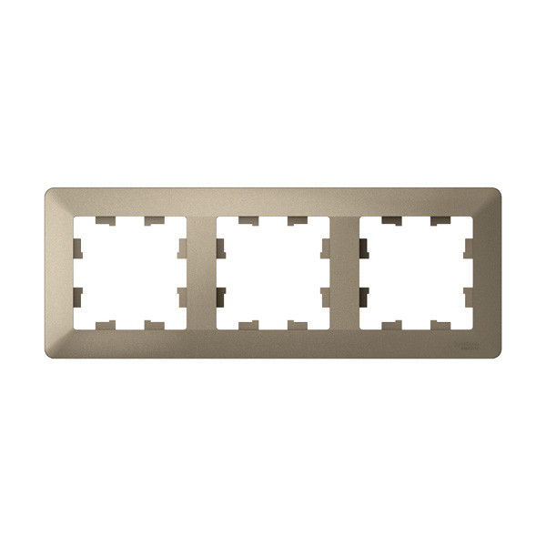 Рамка Systeme Electric AtlasDesign Air, 3-поста, шампань