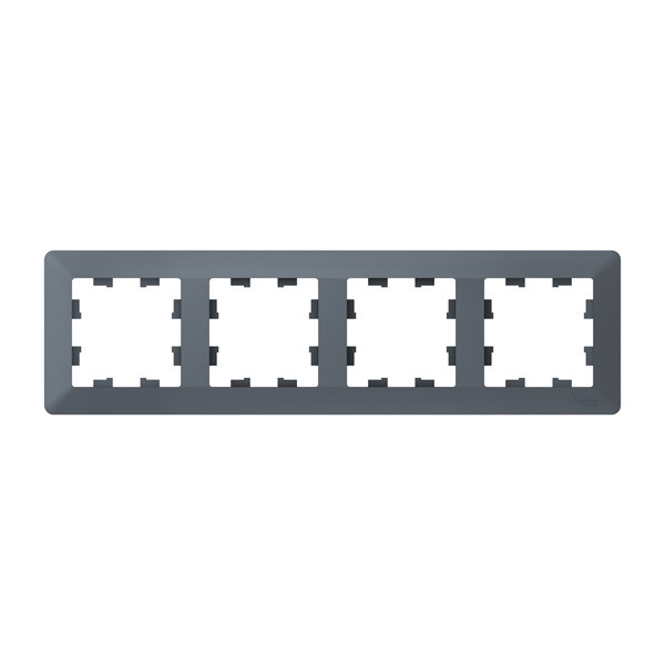 Рамка Systeme Electric AtlasDesign Air, 4-поста, грифель