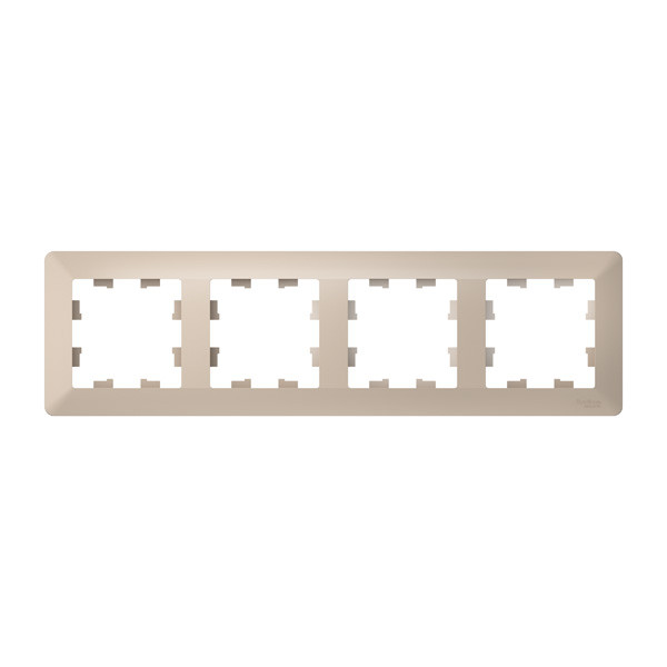 Рамка Systeme Electric AtlasDesign Air, 4-поста, песочный