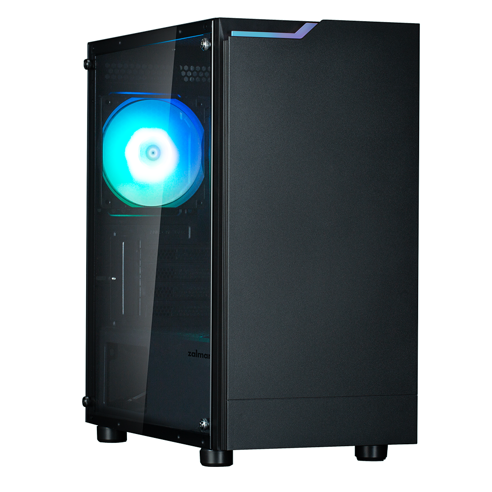 Корпус Zalman T4 Plus, Mini-Tower, без БП, черный