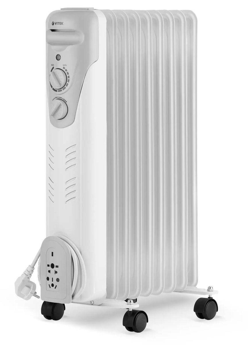 Обогреватель масляный 2 кВт, до 20 м², Vitek VT-1709