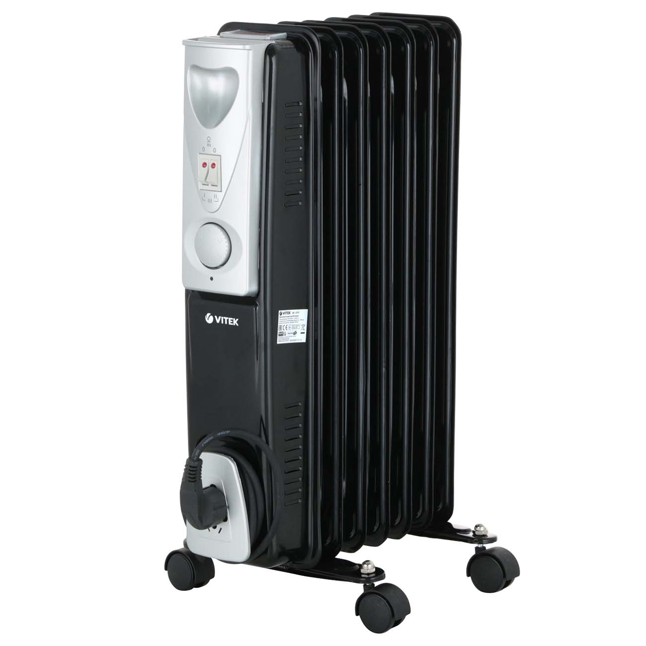 Обогреватель масляный 1.5 кВт, до 15 м², Vitek VT-1717