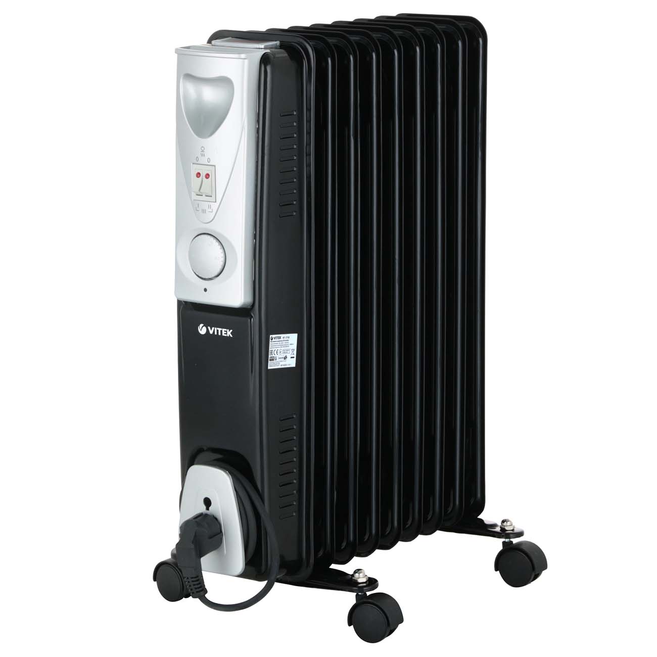 Обогреватель масляный 2 кВт, до 20 м², Vitek VT-1718
