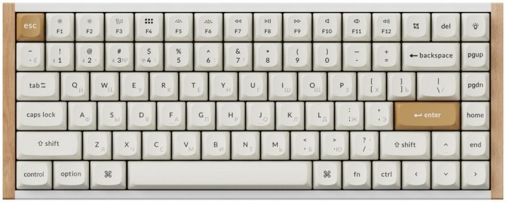 Клавиатура Keychron K2 HE Special Edition, Bluetooth/Радиоканал/USB, белый (K2H-Q1)
