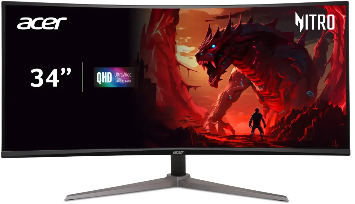 Монитор 34" Acer Nitro ED340CUS3bmiipx черный