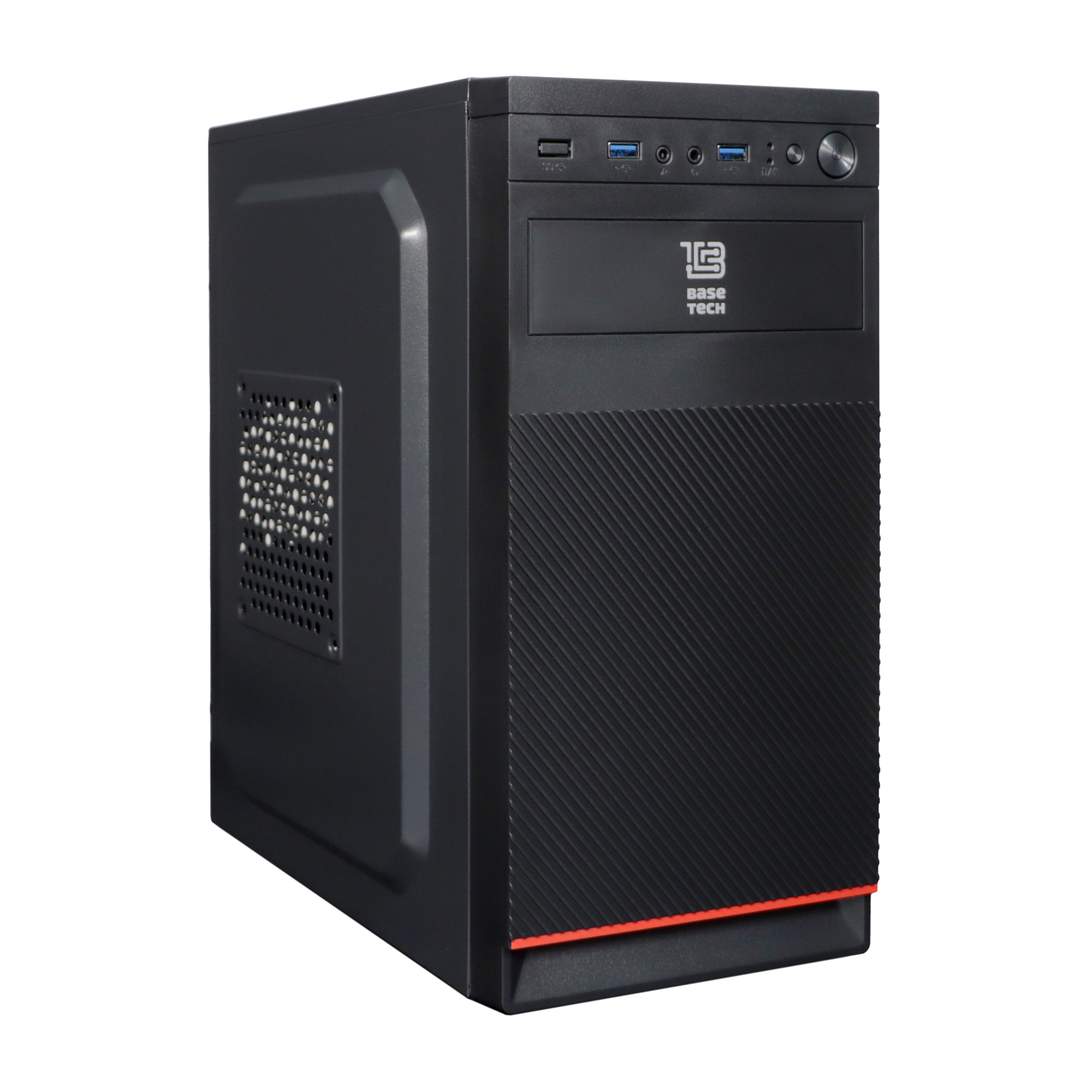 Корпус BaseTech M3406, Mini-Tower, без БП, черный