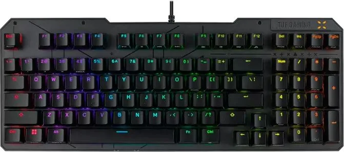 Клавиатура ASUS RA07 TUF K3 GEN II, USB, черный (90MP0390-BKRA01)
