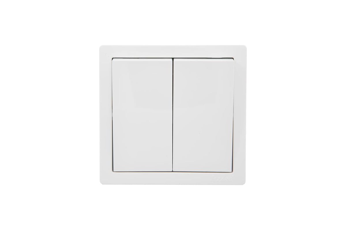 Выключатель LEZARD, 2кл., белый