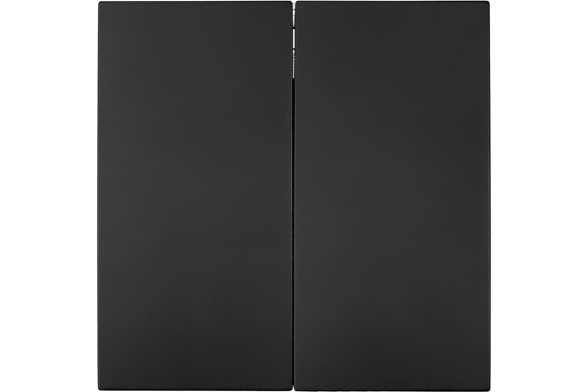 Выключатель LEZARD, 2кл., черный бархат