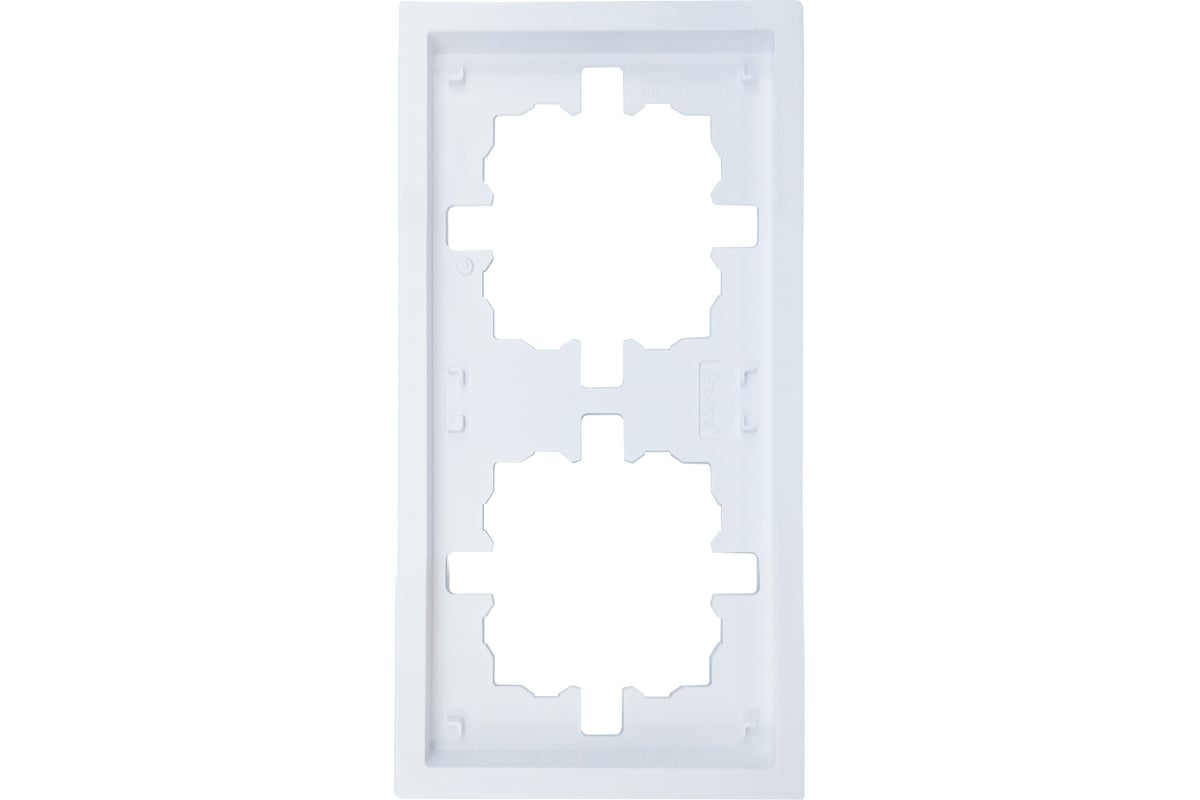 Рамка LEZARD ZIMA, 2-поста, белый