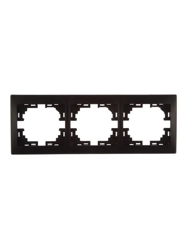 Рамка LEZARD Mira, 3-поста, черный бархат