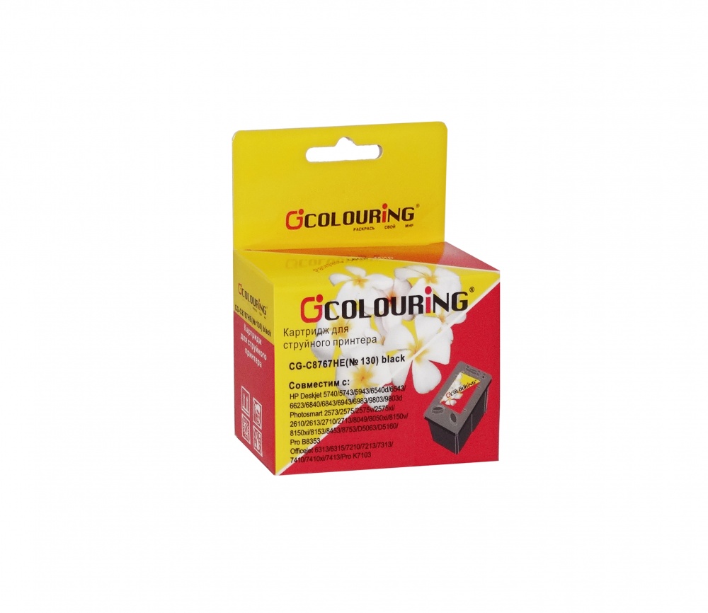 

Картридж Colouring CG-C8767HE №130 для PS2613/2713/8153/8453/K7103, черный пигмент