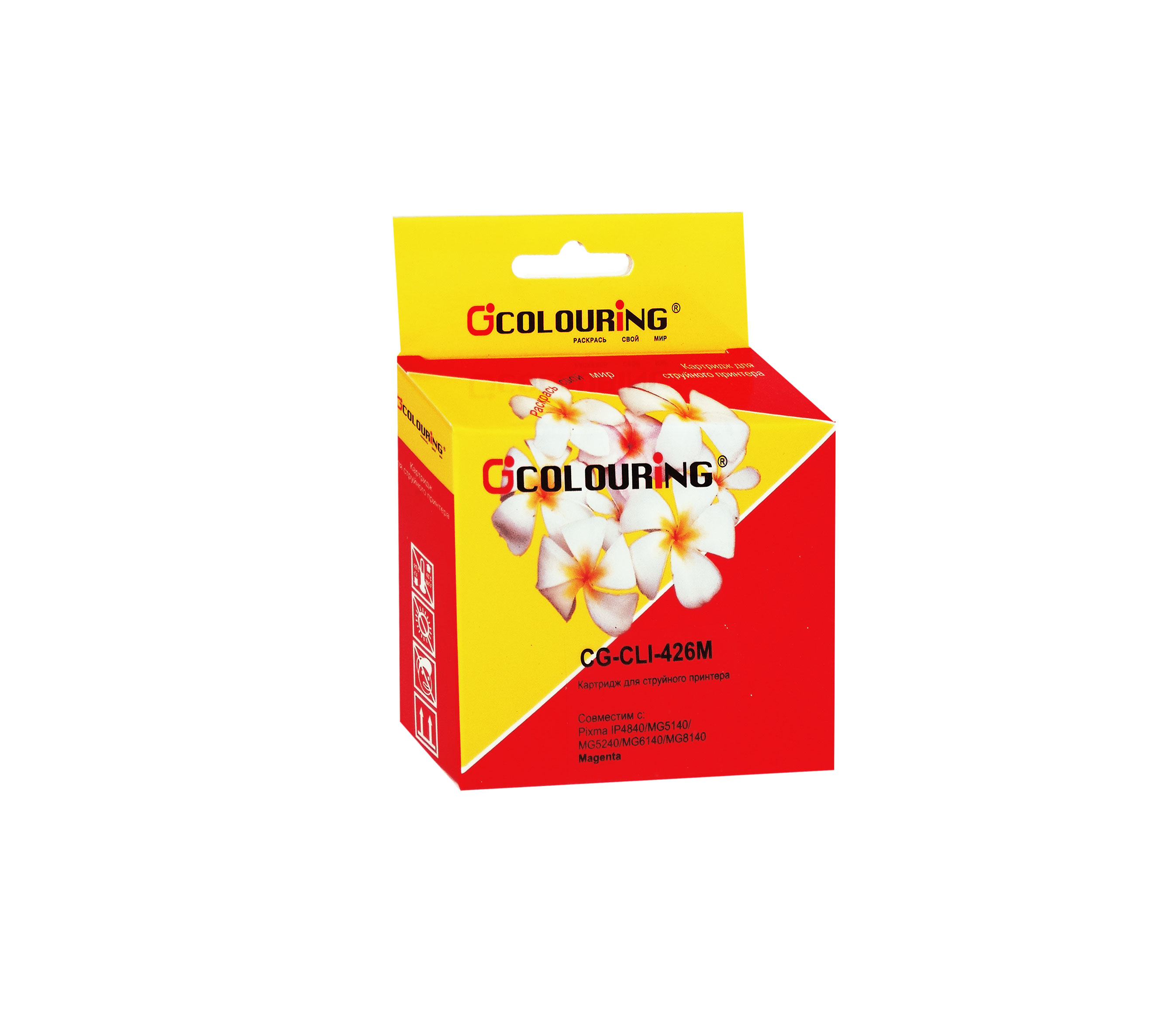 

Картридж Colouring CG-CLI-426M для Canon IP4840/MG5140/MG5240/MG6140/MG8140, пурпурный с чипом