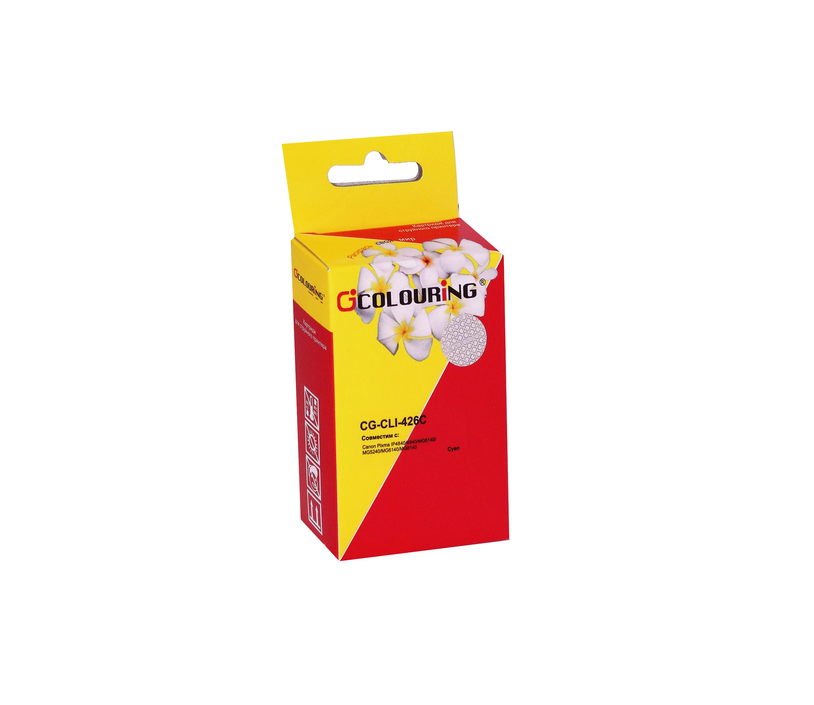 

Картридж Colouring CG-CLI-426C для Canon IP4840/MG5140/MG5240/MG6140/MG8140, голубой с чипом