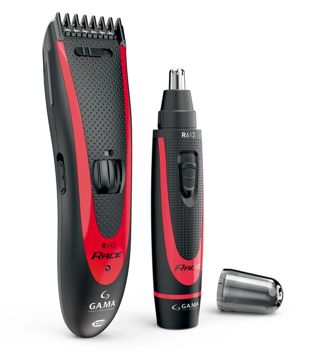 Набор для стрижки GA.MA Машинка R642 - HF + Триммер R612 - HF, насадок 1