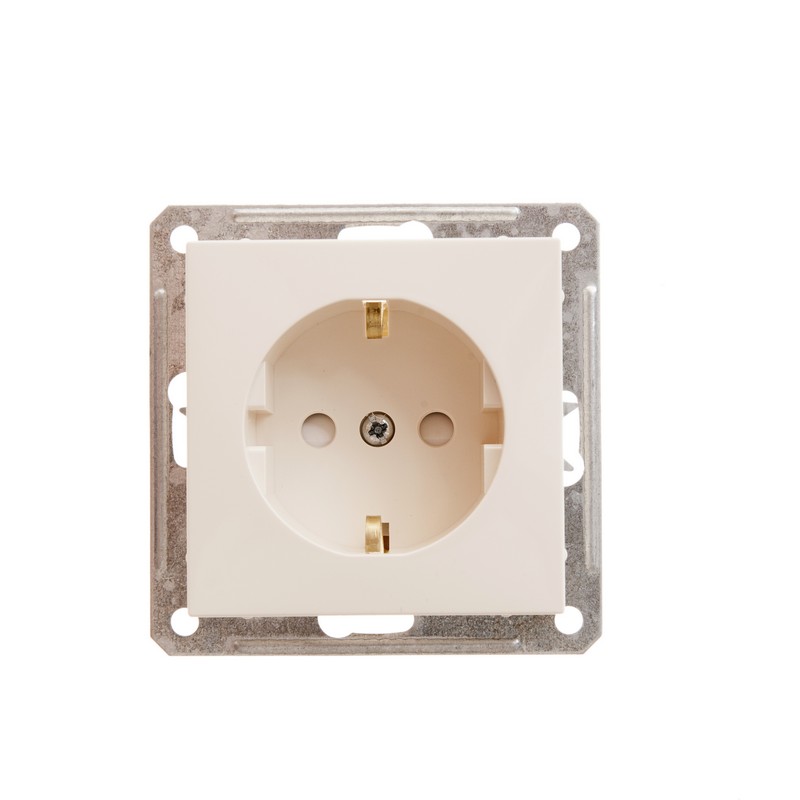 Розетка Systeme Electric (Schneider Electric) Wessen W59, однопостовая, слоновая кость