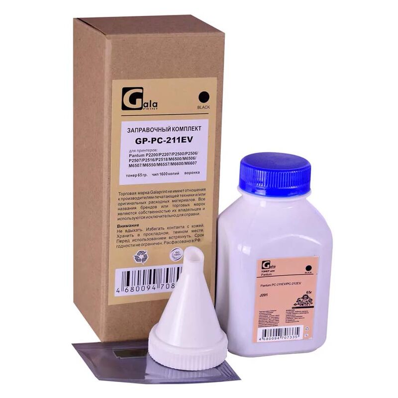 Заправочный набор лазерный GalaPrint GP_RK_P_PC-211EV, черный