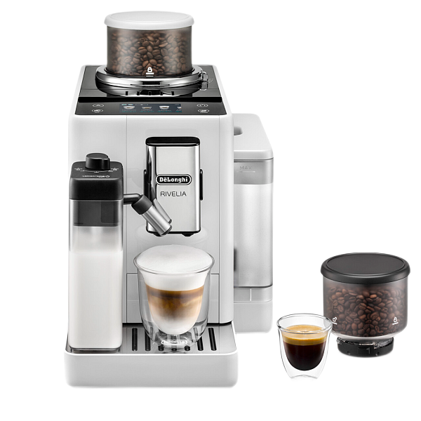 Кофемашина автоматическая DELONGHI Rivelia Perfetto EXAM440.55.W, 1.4 л (0132215473)