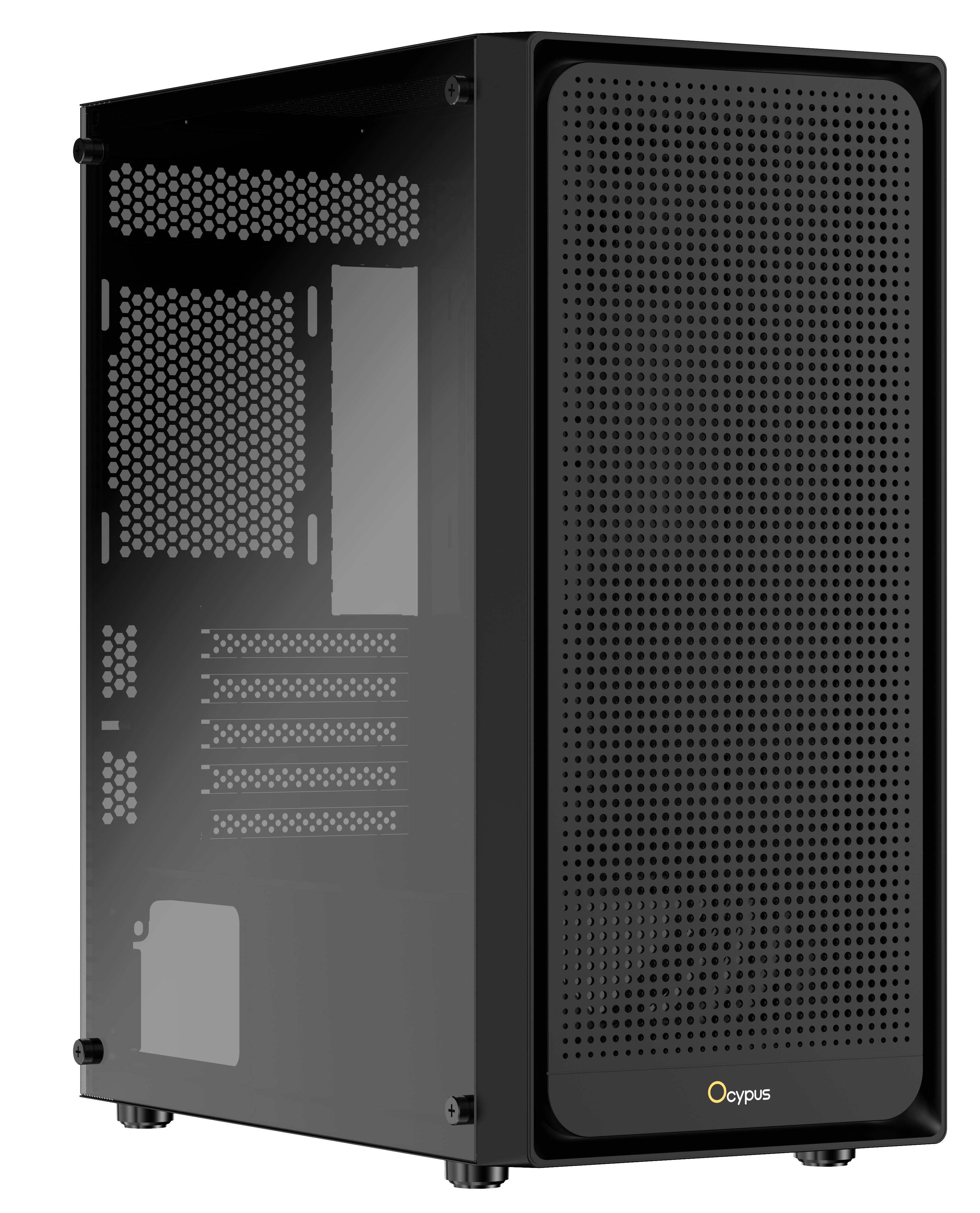 Корпус Ocypus Gamma C50 BK, Mini-Tower, без БП, черный