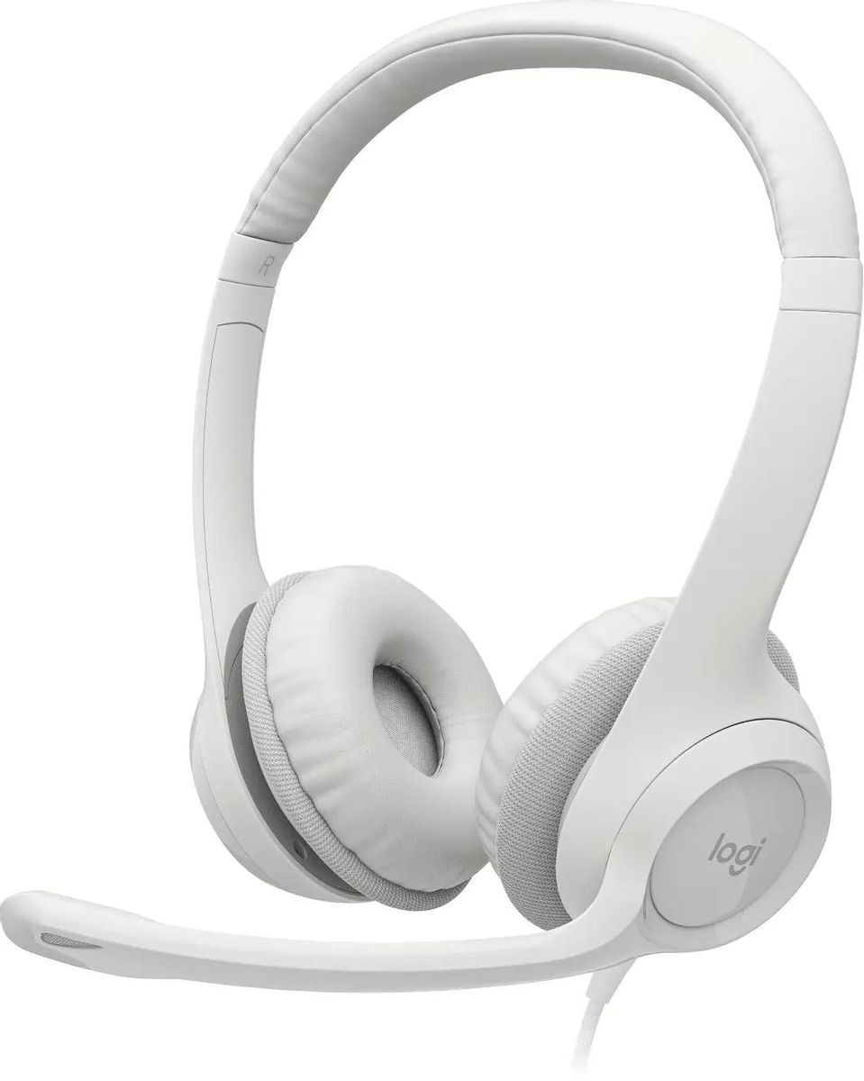 Проводная гарнитура Logitech H390, белый (981-001288)