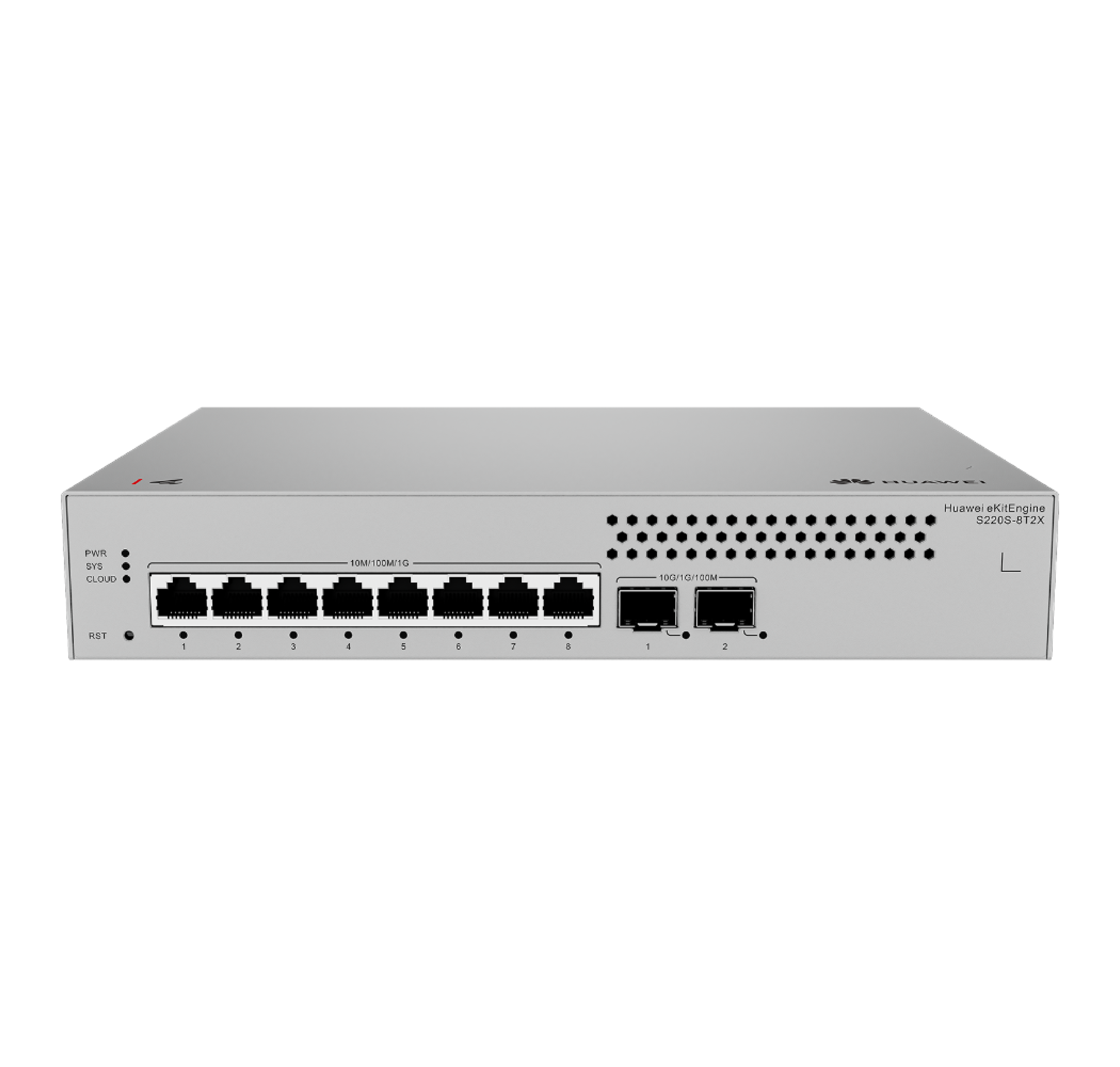 Коммутатор Huawei eKit S220S-8T2X, 8x1 Гбит/с, SFP/uplink: SFP+x2 (98012455)