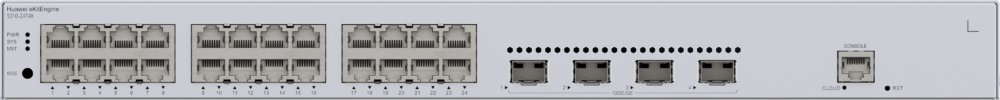 Коммутатор Huawei eKit S310-24T4X, 24x1 Гбит/с, SFP/uplink: SFP+x4 (98012381)