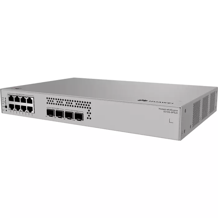 Коммутатор Huawei eKit S310S-8P4JX, 8x1 Гбит/с, SFP 2x2.5 Гбит/с, SFP/uplink: SFP+x2 (98012479)