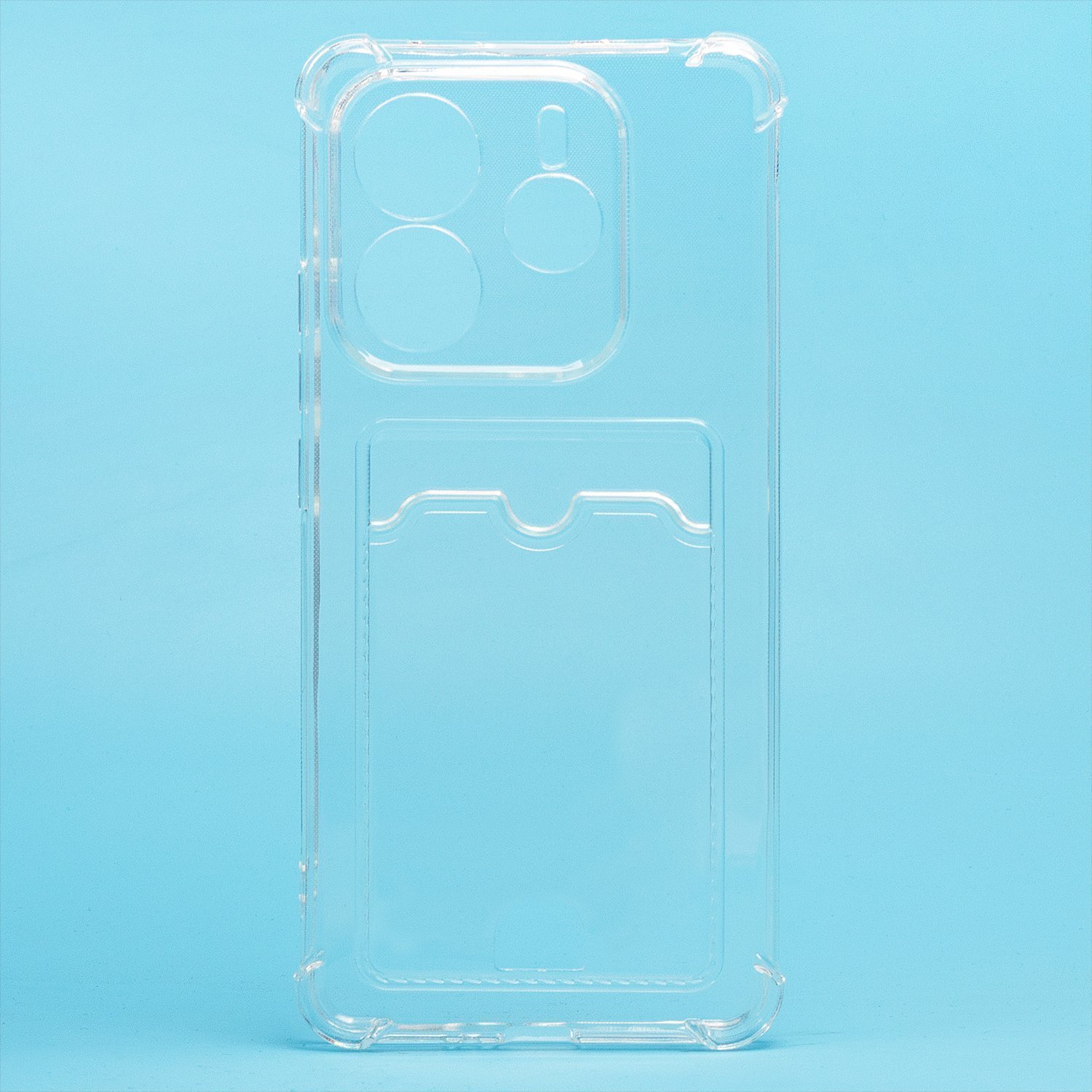 

Чехол-накладка Activ SC276 с картхолдером для смартфона Xiaomi Redmi Note 14 5G Global, силикон, прозрачный (238785)