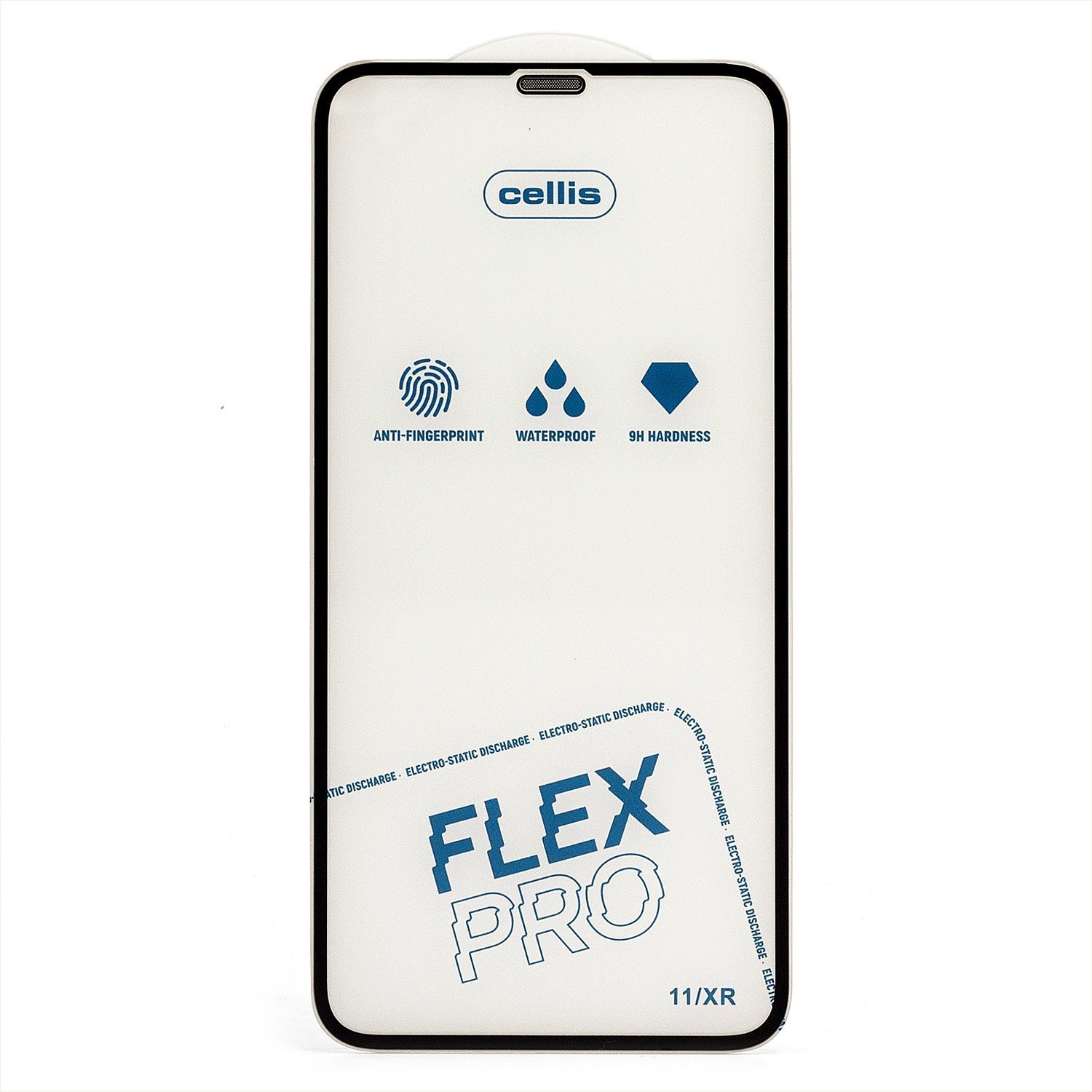 

Защитное стекло Cellis Flex Pro для экрана смартфона Apple iPhone 11/iPhone XR, FullScreen, поверхность глянцевая, черная рамка, 2.5D (236361)