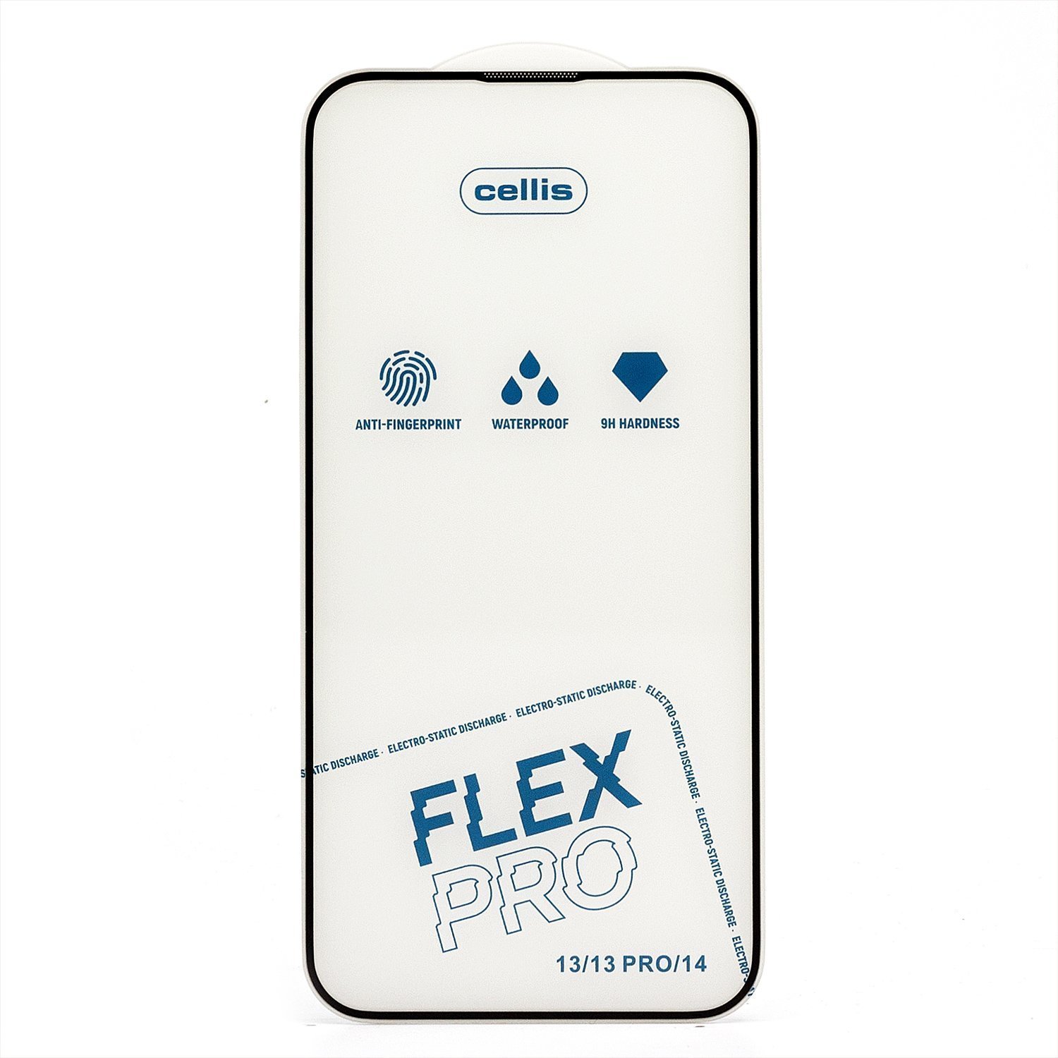 

Защитное стекло Cellis Flex Pro для экрана смартфона Apple iPhone 13/iPhone 13 Pro/iPhone 14, FullScreen, поверхность глянцевая, черная рамка, 2.5D (236365)