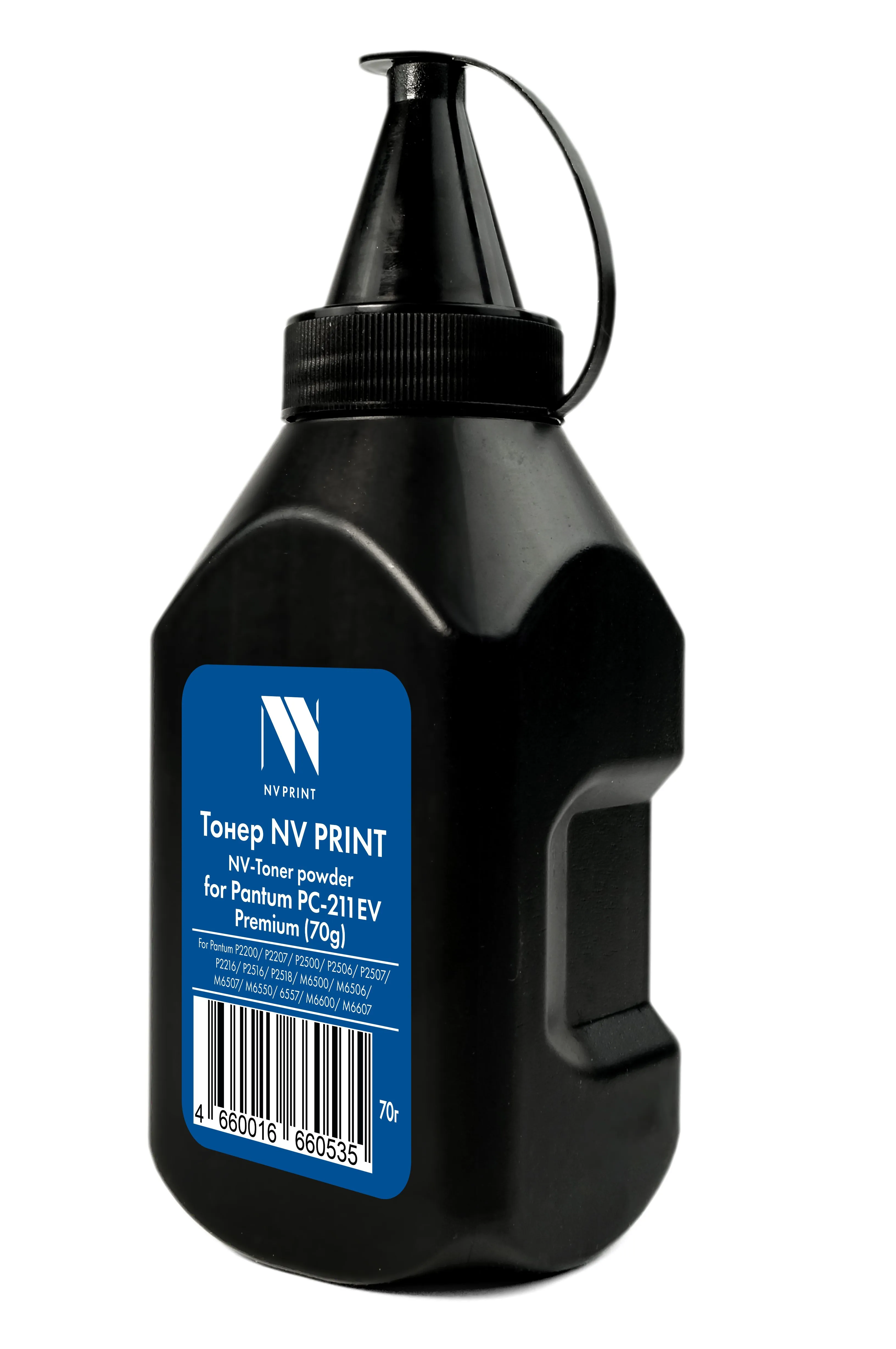 Тонер NV Print Premium PC-211EV, бутыль 70 г, черный