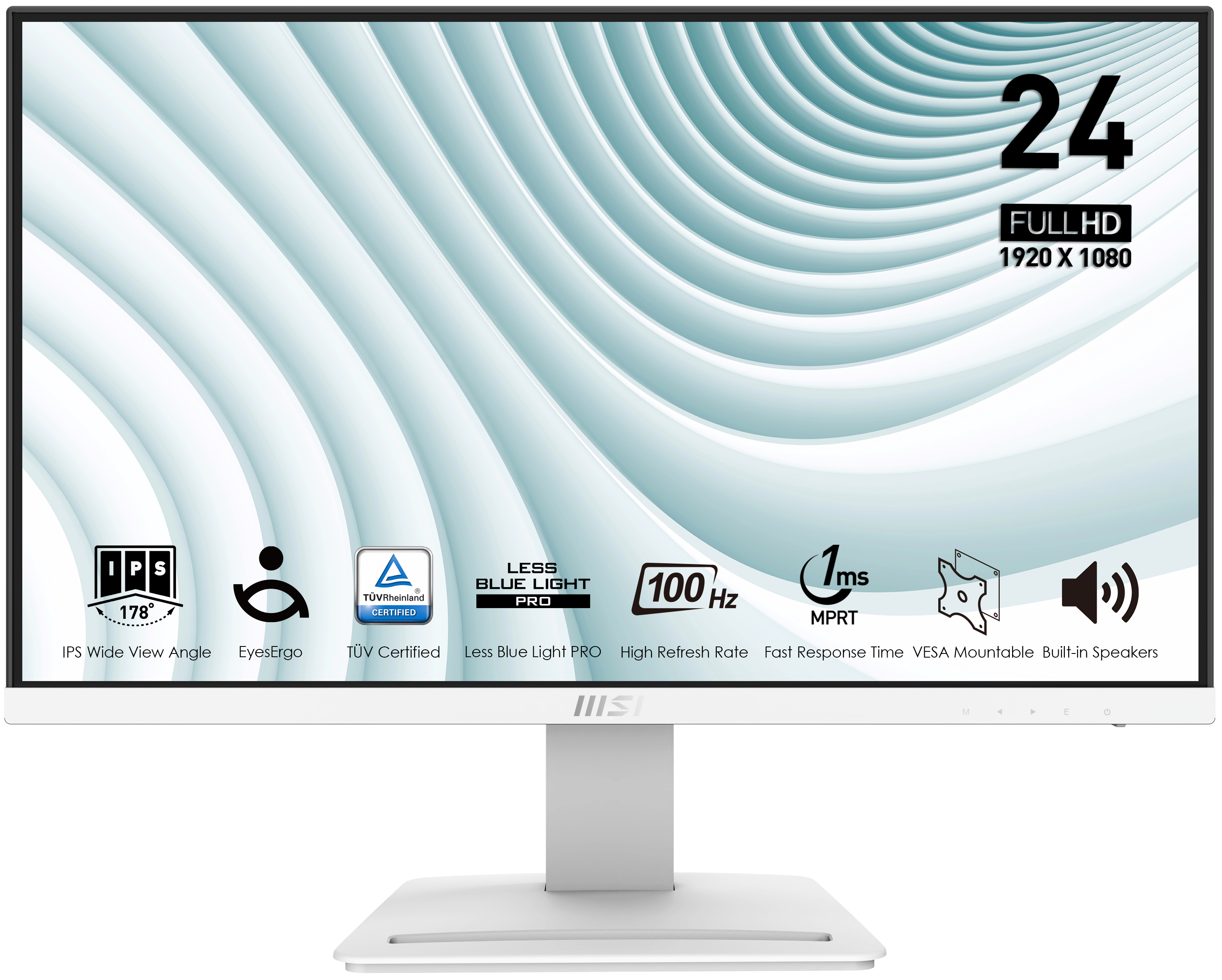 Монитор 24.5" MSI Pro MP243XW белый