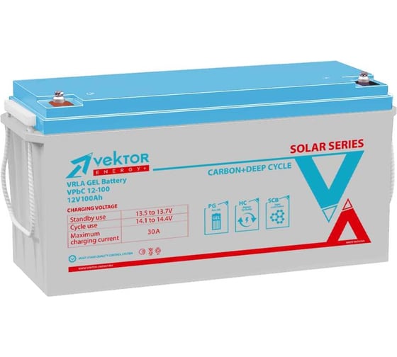 Аккумуляторная батарея для ИБП Vektor Energy VPbC 12-100, 12V, 100Ah